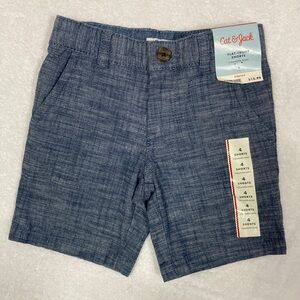 NWT cat and jack flat front stretch adjustable waist shorts boys size 4